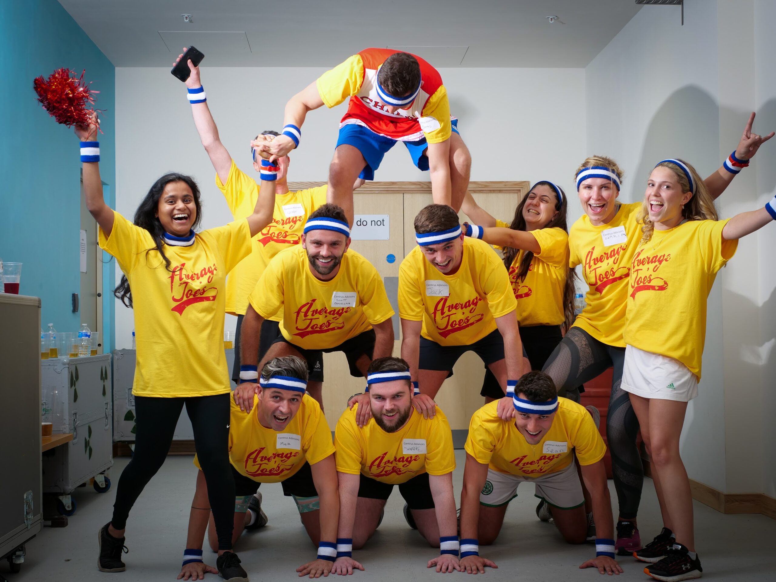 Centrus ‘Average Joes’ at InfraRed’s charity dodgeball tournament